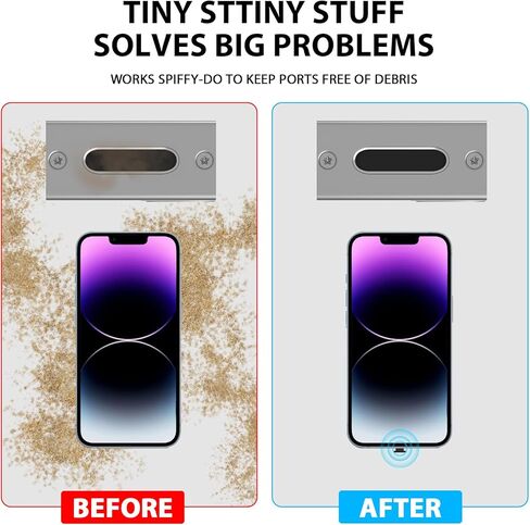 غطاء قابس مضاد للغبار من iMangoo لمنفذ Apple iPhone Lightning، غطاء شحن سيليكون 8 دبابيس غطاء شاحن حامي لهاتف iPhone 14 Pro Max 13 Mini 12 11 XR Xs 8 7 6 Plus AirPods iPad Air - 15 حزمة in Kuwait