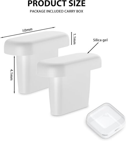 غطاء قابس مضاد للغبار من iMangoo لمنفذ Apple iPhone Lightning، غطاء شحن سيليكون 8 دبابيس غطاء شاحن حامي لهاتف iPhone 14 Pro Max 13 Mini 12 11 XR Xs 8 7 6 Plus AirPods iPad Air - 15 حزمة in Kuwait