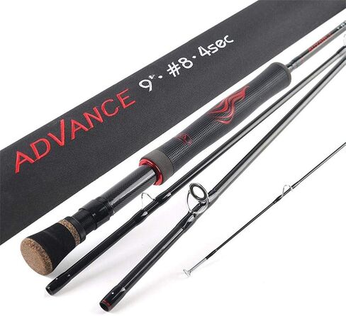 Maxcatch Advance Fly Fishing Rod 5/6/8wt 9FT فائق الخفة سريع الحركة مع أنبوب القضيب in Kuwait