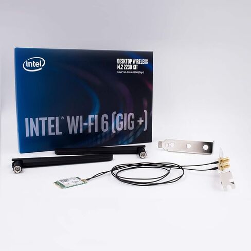 محول Intel AX200 IEEE 802.11ax Bluetooth 5.2 ثنائي النطاق Wi-Fi/Bluetooth للكمبيوتر المحمول in Saudi Arabia