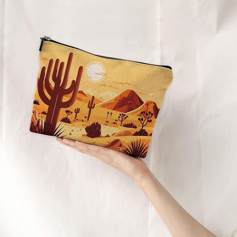 Minimalist Boho Flowers Floral Makeup Bag Travel Cosmetic Bags,Boho Mid Century Modern Art Cosmetic Makeup Bags with Zipper Pouch Travel Toiletry Case,Boho Gifts for Women in Saudi Arabia