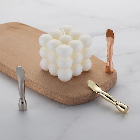 ملعقة تكسون المعدنية للعناية بالبشرة، قناع صغير للوجه قابل لإعادة الاستخدام، ملاعق تجميل للمكياج للكريم واللوشن والمرطبات (ذهبي وردي، ذهبي، فضي (ملعقة واقفة) in Kuwait
