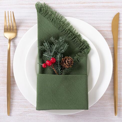 12 Pack Mixed Easter Color Cotton Linen Napkins with Fringe Spring Cloth Napkins Set of 12 Boho Handmade Dinner Napkins Bulk for Wedding Bridal Baby Boy Shower Party Decorations, 17 x 17 in Saudi Arabia