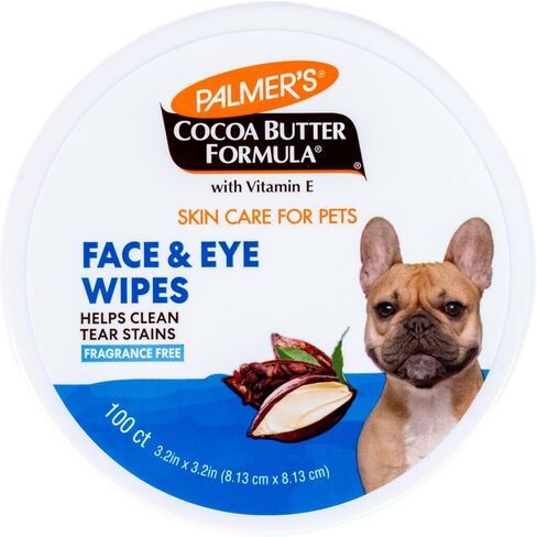 Palmer's for Pets Palmer's for Pets Facial Cleansing Pads with Cocoa Butter 100ct; Small Face Wipes for Dogs with Vitamin E and Cocoa Butter, Dog Eye Cleaning Wipes in Saudi Arabia