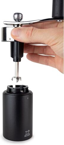 Peugeot - Isen Manual Nutmeg Mill with Crank handle - Beechwood and Stainless Steel, Black, 16 cm in Saudi Arabia