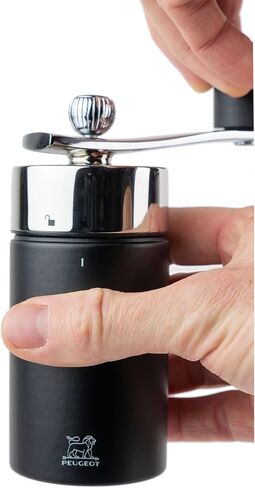 Peugeot - Isen Manual Nutmeg Mill with Crank handle - Beechwood and Stainless Steel, Black, 16 cm in Saudi Arabia