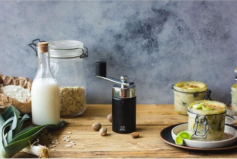Peugeot - Isen Manual Nutmeg Mill with Crank handle - Beechwood and Stainless Steel, Black, 16 cm in Saudi Arabia