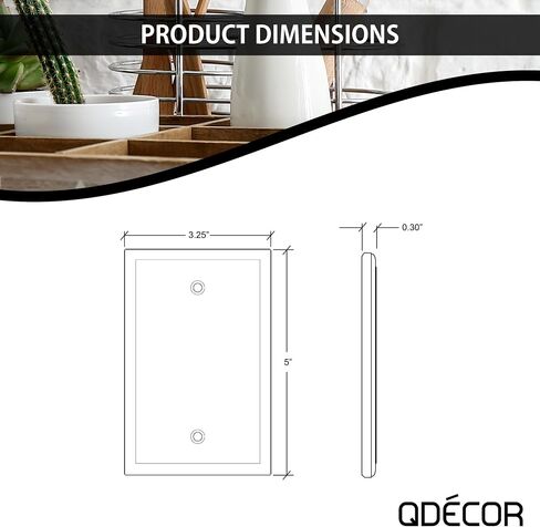 Questech Decor Single Rocker Light Switch Cover, 1-Gang Electrical Wall Plate, Single Switch Standard Size GFCI Receptacle Cover, Decorative Ambient Design, Bright White Polished, 3 Pack in Saudi Arabia