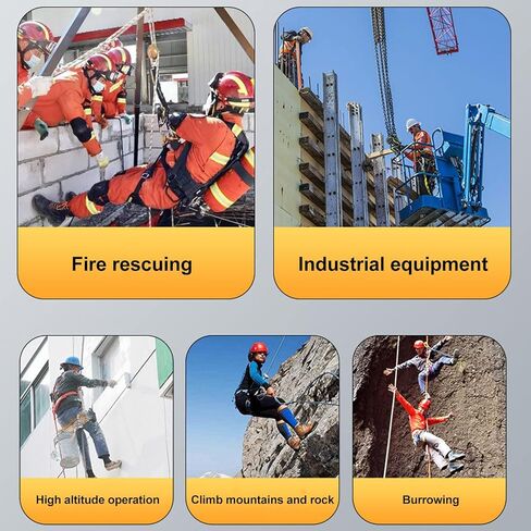 Tree Climbing Equipment Strong Load Capacity, Climbing Equipment with Builtin Spring, Rope Grab Round Hole Design, Via Ferrata Clamp Locking Tooth Convenient for Climbing in Saudi Arabia