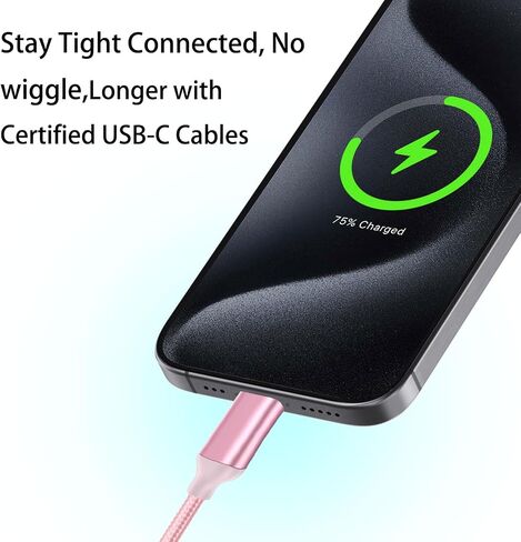 15FT USB Type C Charging Cable Blue, Long Android Auto Cable, USB A to USB C Quick Charge Cord for iPhone 15/15 Pro/15 Plus/15 Pro Max,Samsung Galaxy S24 A15 S23 S22 S21 S10 S9 S9+,Moto Z4 Z3 in Saudi Arabia