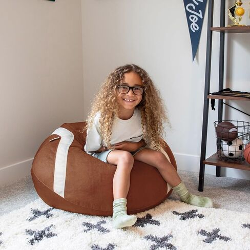Big Joe Classic Bean Bag Chair, Petal Pip Lilac Smartmax, Durable Polyester Nylon Blend, 2 feet Round in Saudi Arabia