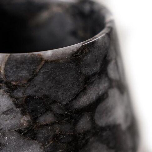Engraved Marble Whiskey Cup, Unique Handmade Whiskey Glass, Marble Stone Whiskey Glasses for Scotch, Bourbon, Liquor and Cocktails, Suitable for Small Gathering & Home Decor (Tiger Skin) in Saudi Arabia