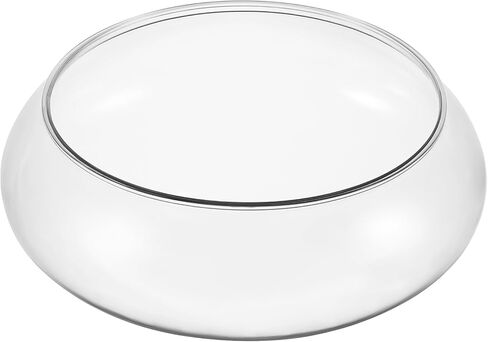 Milisten Glass Vase Bowl, Wide Mouth Flower Vase Round Terrarium, Small Fish Tank, Plastic Betta Tank, Hydroponic Vase Planter Floral Container Clear Fish Bowl for Table in Saudi Arabia