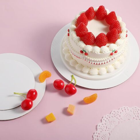 6pcs Cardboard Cake Rounds White Cake Boards 6, 8, 10 Inch Cake Board, 2 of Each Size Set,Cake Cardboard for Baking Cake, Wedding Birthday Cake, Dessert, Cake, Pizza Decorating and Exhibition in Saudi Arabia