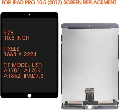 استبدال شاشة LCD لجهاز iPad Pro 10.5 2017 لجهاز iPad A1701 A1709 بديل LCD لجهاز iPad Pro 10.5 شاشة LCD ومحول رقمي A1701 أجزاء إصلاح التجميع مع أدوات in Saudi Arabia