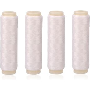 4pcs Fishing Line, Invisible Fishing String Elastic Fishing Thread 0.02cm/0.008in Width 200m/656.17ft Length Nylon Fishing Thread Fishing Wire