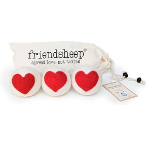Friendsheep Wool Dryer Balls 6 Pack XL Organic Premium Reusable Cruelty Free Handmade Fair Trade No Lint Fabric Softener Star - Stars Galore