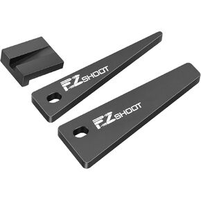 EZshoot Scope Level for Rifle Scope Mounting with Two Scope Level Wedge, Scope Level Combo for Rifle Scope Black