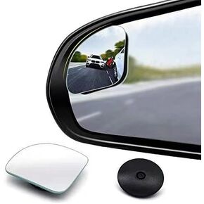 CUNCUI 2pcs Blind Spot Mirror, 360 Degree Adjustabe HD Glass, 2" Round HD Glass Convex Rear View Mirror, for any Car, Van, Suv and Trucks.