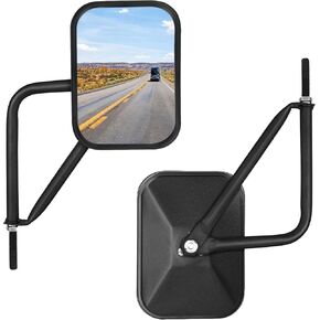 Door Off Mirror Compatible with Jeep Wrangler TJ JK 4x4 Off-road Morror Rectangular Mirrors Quick Release Side View Mirror, 2 Pack