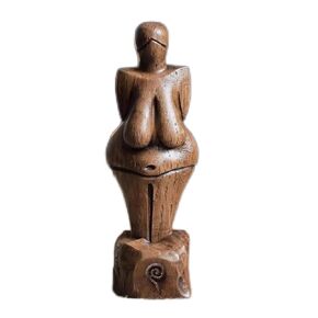 Venus of Willendorf Statue, Paleolithic Art Figurine, Museum Replica, Goddess of Fertility Sculpture 4.9'' (A)