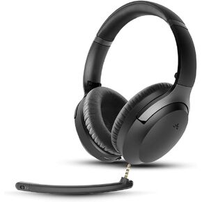 Aria 3 - Bluetooth 5.3 Noise-Canceling Headphones with Mic for Work Calls & Music, Wireless ANC Headset with Detachable Noise Filtering Microphone for PC Computer and Phone