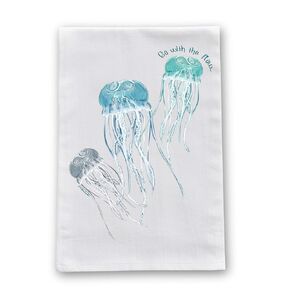 Jellyfish Flour Sack Cotton Dish Towel by Pithitude