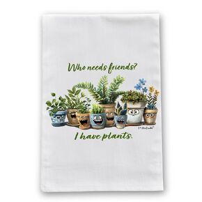 Plant Friends Flour Sack Cotton Dish Towel by Pithitude