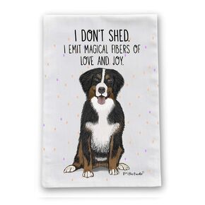 Bernese Shedding Flour Sack Cotton Dish Towel by Pithitude