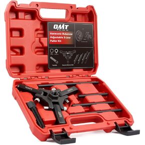 Orion Motor Tech Harmonic Balancer Puller Kit, Adjustable 3-Jaw Puller Set for Removing Harmonic Dampers & Balancers, 3-Jaw Pulley Puller Set Compatible with Chevy GM Chrysler Cadillac Ford More, Blue