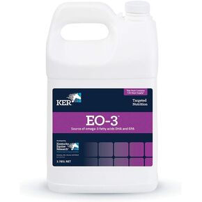 Kentucky Equine Research EO-3: Source of Omega-3 Fatty Acids DHA and EPA for Horses, 1 Gal (128 Servings)