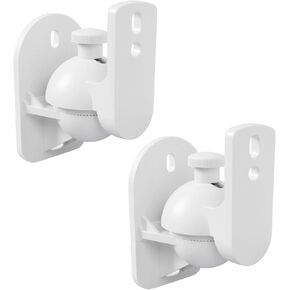 Speaker Wall Mount Brackets, Universal Mount for Surround Sound Speakers, Satellite Speaker Wall Mounting Brackets for Home Theater 2 Pack