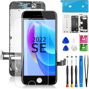 for iPhone SE 2022/SE 3 Generation Screen Replacement, Display Assembly 4.7 inch 3D Touch Screen Digitizer for A2783, A2595, A2785, A2782, A2784 with Waterproof Seal+Repair Tools+Screen Protector