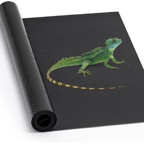 Bearded Dragon Tank Flooring, Reptile Tank Mat for Leopard Gecko, Snake, Lizard and Tortoise, Reptile Carpet Floor Liner for Lizard Cage, Cuttable Reptile Carpet Rolled, Substrate for Reptile Tank