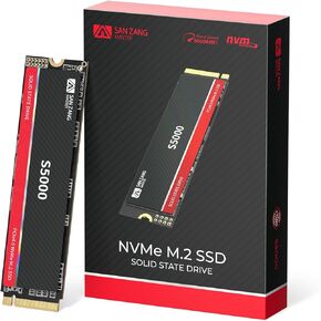 SANZANG Master S7000 SSD 512GB NVMe M.2 PCIe Gen 4x4, M.2 2280 SLC Cache 3D NAND NVMe Internal Solid State Drive, Read Speeds Up to 7000MB/s, Upgrade Storage for PC Computer, Laptop. (with Heatsink)