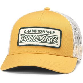 قبعة بيسبول لسائقي الشاحنات من AMERICAN NEEDLE Pickleball Club Buxton Pro قابلة للتعديل (23003A-PBALL-DGRN) باللون الأخضر الداكن
