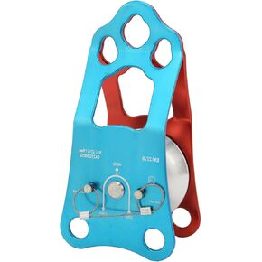 Camnal 40KN Rock Climbing Pulley Fixed Side Single Sheave Pulley for High Altitude Traverse and Hauling Gear, Ideal Outdoor Survival Tool, Hauling Pulley for Climbing Enthusiasts
