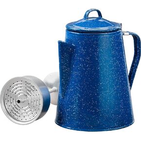 8 Cup Camping Enamel Coffee Percolator