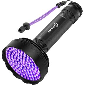ESCO LITE Blacklight Flashlight 128 LED UV Flashlight, Upgraded Bright 395nm Handheld Ultraviolet Flashlight for Pet Urine Detection, Scorpion Hunting