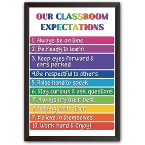 KINYEYE 12PCS Boho Classroom Positive Bohemian Posters, Boho Classroom Posters Set for Preschool Classroom, Playroom, Homeschool | Unframed