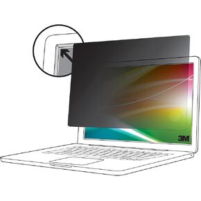 3M Bright Screen Privacy Filter for 14in Laptop, 16:9, BP140W9B