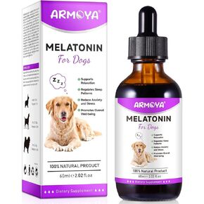 Melatonin for Dogs - Dog Melatonin - Dog Melatonin for Small Dogs - Cat Melatonin - Anxiety & Stress Relief - Promote Relaxation & Deep Sleep for Cat & Dog