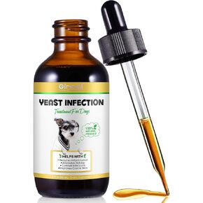 Yeast Infection Treatment for Dogs, Naturally Supports Dog Healthy Itch Relief, Ear Infection Treatment, Dogs Allergy Relief, Inflammation Relief & More, 60ml