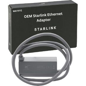 [OEM] Starlink Ethernet Adapter for Starlink Gen 2, Gen 3 - Starlink Ethernet Adapter Gen 2 - Up to 1 Gbps, Third-Party Router Integration