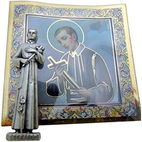 Religious Gifts St Christopher Mini Saint Gift Set Tiny 1 Inch Long Statue & Prayer Card