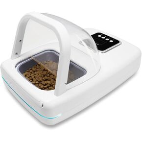 Automatic Cat Feeder, RFID Automatic Pet Feeder with Collar Sensor, Anti Food Grabing, Intelligent Feeding, Microchip Cat Feeder for Cats and Small to Medium-Sized Dogs in Kuwait