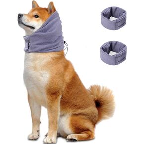 2Pcs Purple Dog Ear Muffs Noise Protection, Dog Soothing Hoodie Ear Protection Hoodie Head Covers for Dogs with Head Circumference 13.77-18.89inch (Size M)