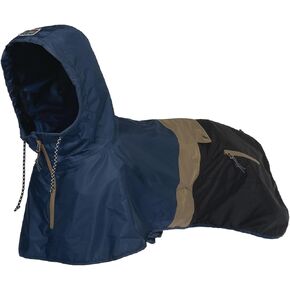 Dog Raincoat with Hood for Medium Dogs - Heavy Rain Resistant Dog Rain Jacket with 6000mmH2O Waterproof Rating | Lightweight and Adjustable Waterproof Dog Coat | 50 (S)