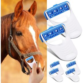6 Pcs Horse Clippers Horse Grooming Razor Disposable Grooming Razor Fit for Horse Dog, White