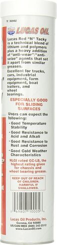 Lucas 10005-30PK Red N' Tacky Grease, (Pack of 30) in Saudi Arabia